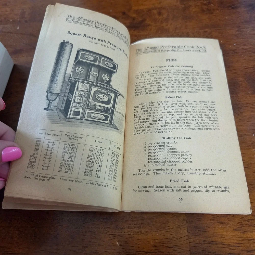The All ways Preferable Cook Book South Bend‎ Malleable Steel Range 1960s